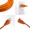 Ge Extension Cord, 16 AWG, Outdoor, 16/3, 1 Outlets, Orange, Vinyl, 100 ft 51923 - alternate 2